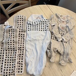 Nanit breathing wear NB, 0-3M, 3-12M… NEW, NEVER USED - onesies, bands, swaddle